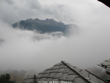 In de wolken